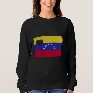 Sweatshirt Venezuela Coeur racines vénézuéliennes Drapeau Fiè