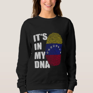 Sweatshirt Venezuela dans mon ADN empreintes digitales Venezu