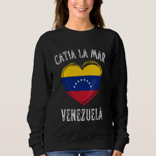Sweatshirt Venezuela Drapeau Coeur Catia La Mar Ville