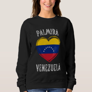 Sweatshirt Venezuela Drapeau Coeur Palmira Ville