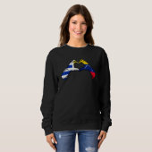 Sweatshirt Venezuela Uruguay Flag Venezuelan Uruguayan Heart (Devant entier)