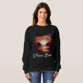 Sweatshirt Venice Beach Vibrant Sunset Los Angeles California (Devant entier)