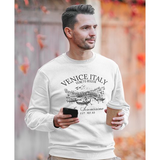 Sweatshirt Venice Italy Old Landscape
