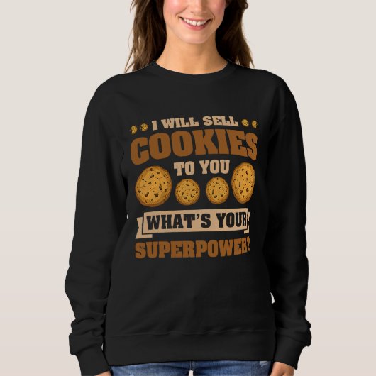 Sweatshirt Vente de biscuits Principal vendeur de biscuits 2 (Devant)