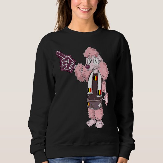 Sweatshirt Ventilateur Caniche Belgique (Devant)