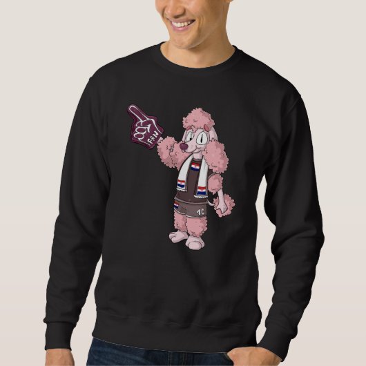 Sweatshirt Ventilateur Caniche Croatie (Devant)