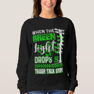 Sweatshirt Ventilateur de course Green Light Drag