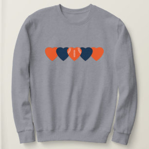 Sweatshirt Ventilateur de Denver Football Cœur Foncé
