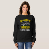 Sweatshirt Ventriloquist Job Title Employee Funny Worker Vent (Devant entier)