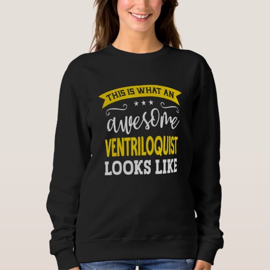 Sweatshirt Ventriloquist Job Title Employee Funny Worker Vent (Devant)