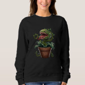 Sweatshirt Vénus Flytrap Monster Postal Predator Design (Devant)