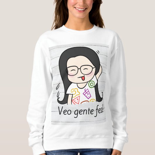 Sweatshirt veo gente fea (Devant)