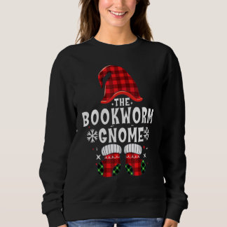 Sweatshirt Ver de livre Gnome Buffalo à carreaux Famille Grou