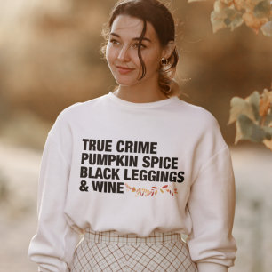 Sweatshirt Véritable crime Citrouille Vin d'épice femmes