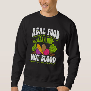Sweatshirt Véritable nourriture a boue pas sang Herbivore Veg