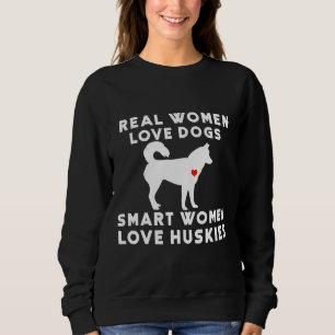 Sweatshirt Véritables Femmes Aimer Chiens Smart Femmes Aimer 