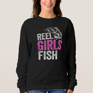 Sweatshirt Véritables Filles Pêchent Bass Pêche Pêcheuse Mam