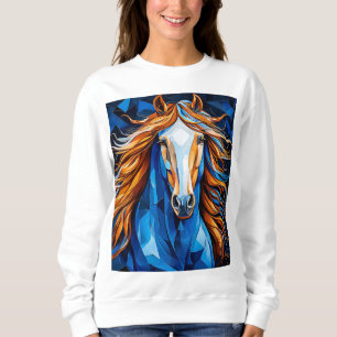 Sweatshirt Verre coloré cheval