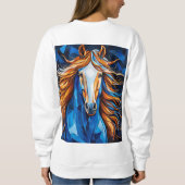 Sweatshirt Verre coloré cheval (Dos)