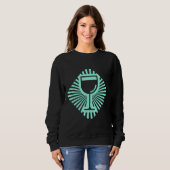 Sweatshirt Verre de vin (Devant entier)