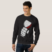 Sweatshirt Verre de vin Grunge (Devant entier)