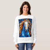 Sweatshirt Verre teinté de cheval (Devant entier)