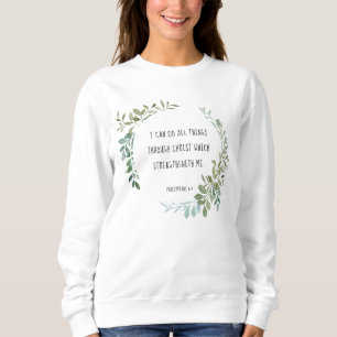 Sweatshirt verset biblique, Philippiens 4:13