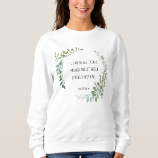 Sweatshirt verset biblique, Philippiens 4:13