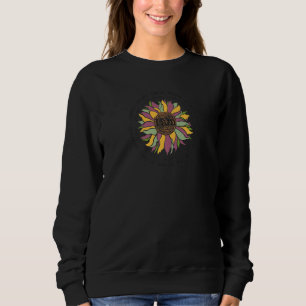Sweatshirt Verset biblique sur tournesol