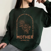 Sweatshirt verset de la Bible de Mama chrétienne
