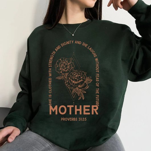 Sweatshirt verset de la Bible de Mama chrétienne