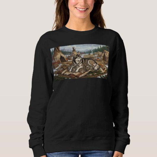 Sweatshirt Version 2 de Malamute Mother (Devant)