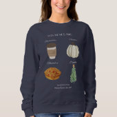 Sweatshirt Version espagnole des mois "ber" (Devant)