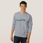 Sweatshirt vert de marque de bouteille (vert sur (Devant entier)