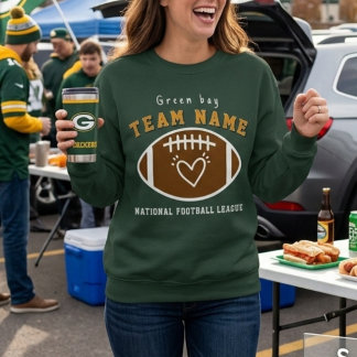 Sweatshirt Vert personnalisé de la journée de match de Green