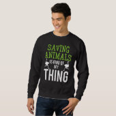 Sweatshirt Vet I Save Animaux 1 (Devant entier)