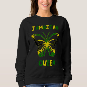 Sweatshirt Vêtement Reine Jamaïcain Pour Fier Et Indépendant