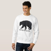 Sweatshirt Vêtements Amoureux des animaux de l'ours noir marc (Devant entier)