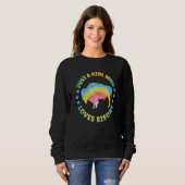 Sweatshirt Vêtements animaux de bison Retro Bison Accessoire (Devant entier)