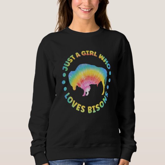 Sweatshirt Vêtements animaux de bison Retro Bison Accessoire (Devant)