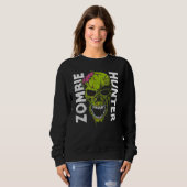 Sweatshirt Vêtements de chasseur de zombies Halloween 1 (Devant entier)