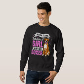 Sweatshirt Vêtements de chien Boxer pour femmes (Devant entier)
