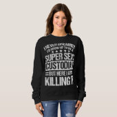 Sweatshirt Vêtements de gardien Conception de gardiens unique (Devant entier)