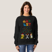 Sweatshirt Vêtements de Noël mignons (Devant entier)