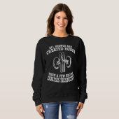 Sweatshirt Vêtements de technicien de dialyse - De grands tec (Devant entier)
