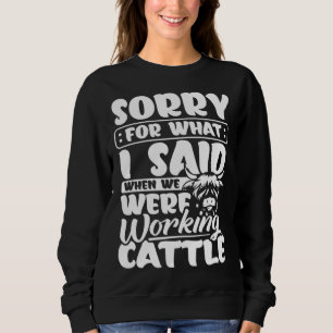 Sweatshirt Vêtements de vache des Highlands Éleveur de bovins