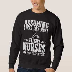 Sweatshirt Vêtements d'infirmière de bord - Cute Nurse Design