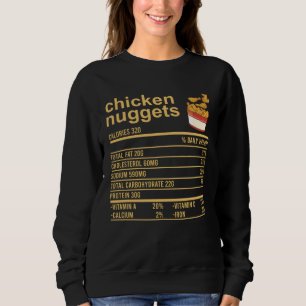 Sweatshirt Vêtements Faits Nutritionnels Nuggets de Poulet T