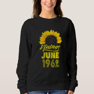 Sweatshirt Vêtements pour femmes tournesol Vintage juin 1962