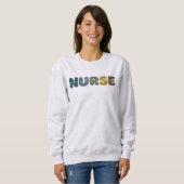 Sweatshirt Vêtements pour infirmière praticienne NP (Devant entier)